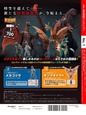 1:700 Toho Monster Collection 1 First Godzilla 1984 PVC Model