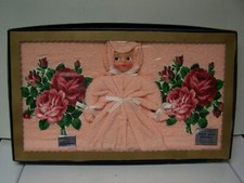 Vintage BABY FACE CANNON TERRY Bath Hand Towels Wash Cloths 4 Piece Set NOS