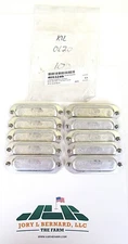 KILLARK, OL-20, LOT OF 10, METAL, 1-1/8" X 4-1/2", BLANK CONDUIT COVER, SURPLUS