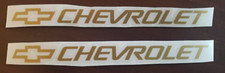 Chevrolet Chevy Gold X 2 Vinyl Decal Sticker Car Auto Window
