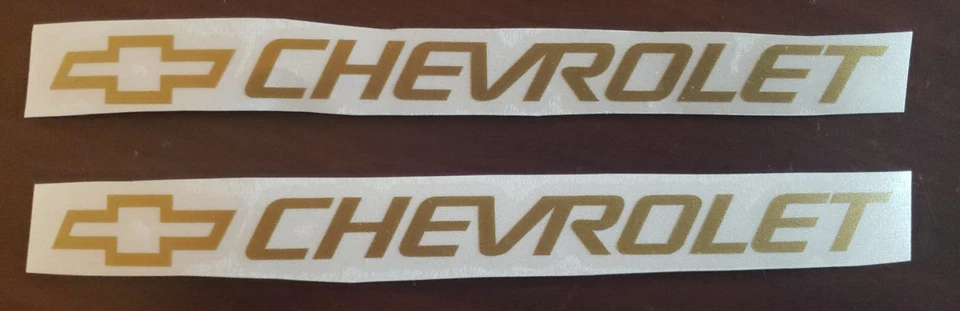 ORACEL Chevrolet Racing Chevy x 2 vinyl decal sticker car auto window 10" Bowtie