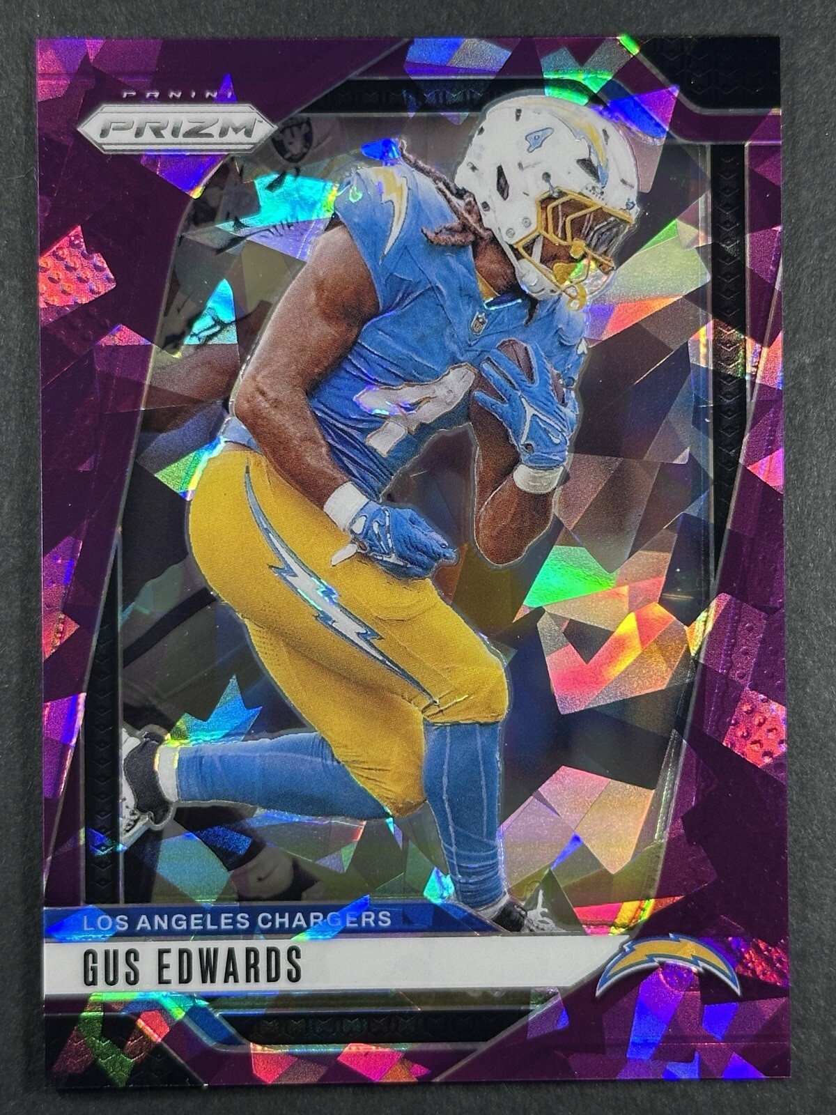 2024 Panini Prizm Gus Edwards Purple Ice Prizm /225