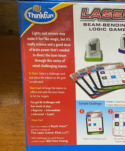 ThinkFun gioco di logica labirinto laser piegato fascio nuovissimo sigillato in fabbrica - Foto 3 di 6