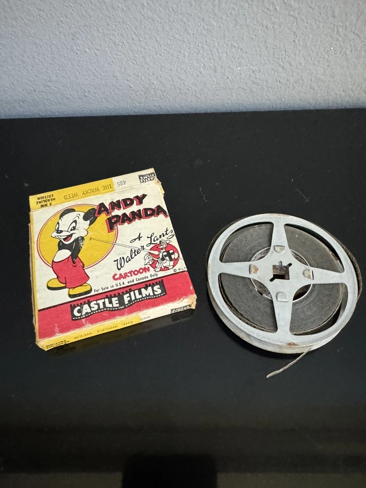 Vintage Castle Films Andy Panda - The Wacky Weed 8mm Film Metal Reel Retro - Image 4 of 4