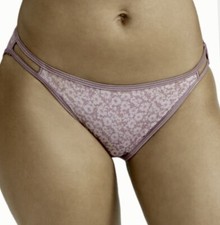 VANITY FAIR Illumination Midtown Flower Print String Bikini Panty Womens L 7 XL