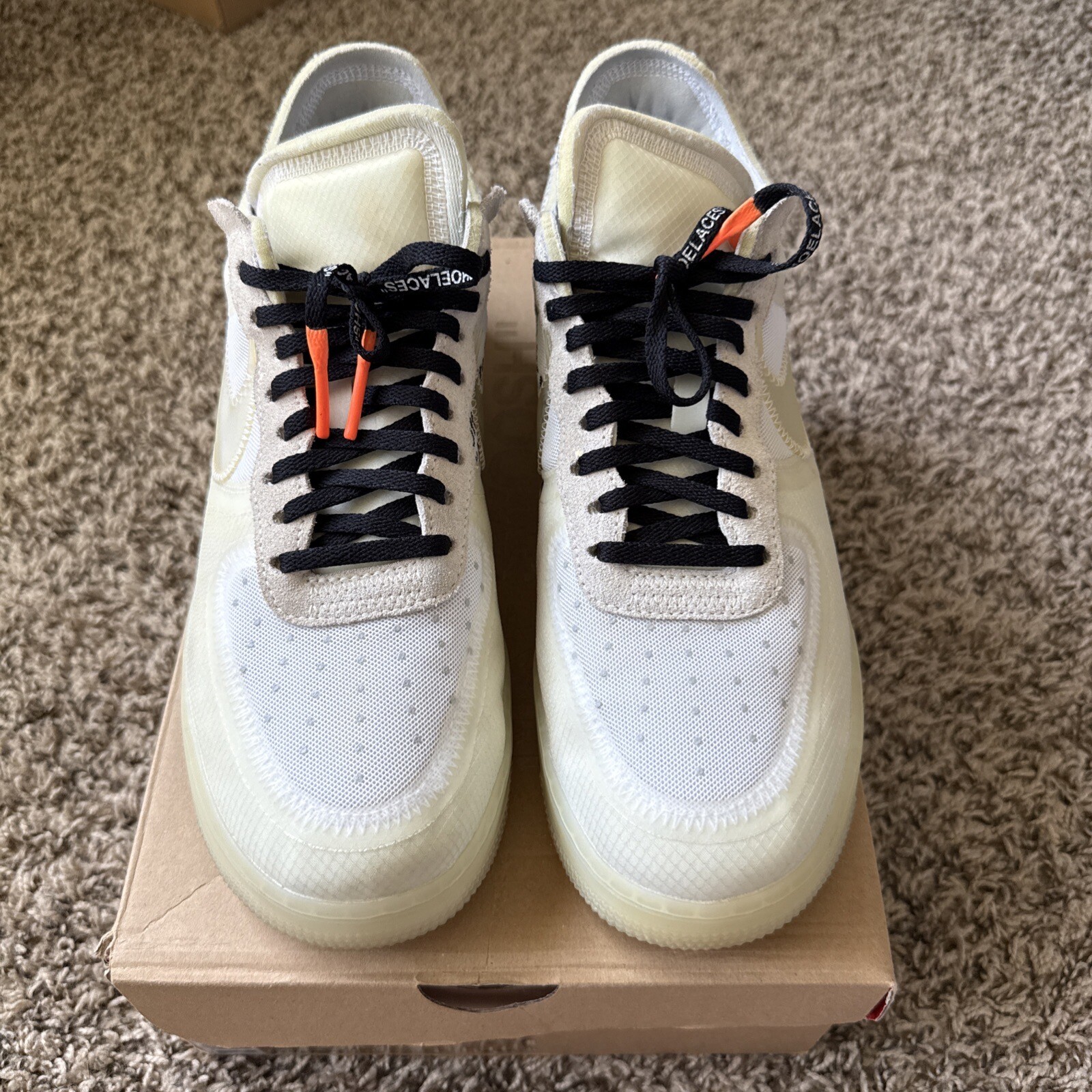 OFF WHITE X NIKE Nike Off White x Air Force 1 Low The Ten A04606 100 da uomo taglia 10 5