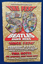 RARE! The 50th Fest For Beatles Fans Program Lennon McCartney Harrison Ringo