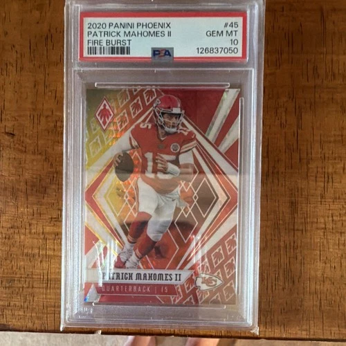 2020 Panini Phoenix Fire Burst Patrick Mahomes II #45 PSA 10