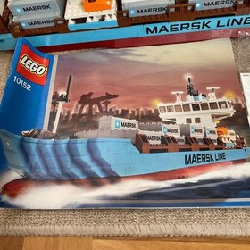 LEGO 10152 Maersk Line Container Ship Discontinued Set with Box & Manual