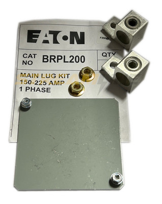 Eaton BRPL200 Main Lug Kit, BR Loadcenters, 150-225 Amp, 2-Pole, 120/240 Vac