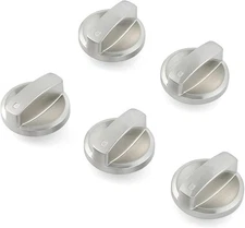 Wolf Stove Knobs Replacement - Stainless Steel Cooktop Control Knobs (5 Pcs)