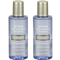 Neutrogena 070501050651 Oil-Free Eye Makeup Remover, 5.5 Fl. Oz - 2 PACKS LOT
