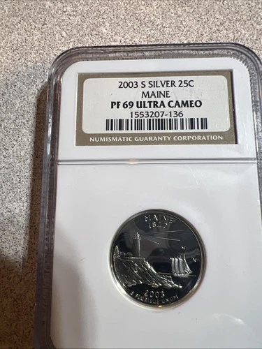 2003-S 50 State Quarters Maine Proof — photo from the most recent tracked eBay sale