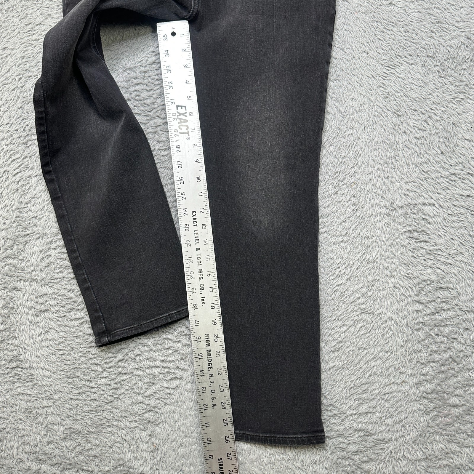 Lee Jeans Womens 12 Petite Black Slim Fit Straight Leg Mid Rise Sculpting image 10