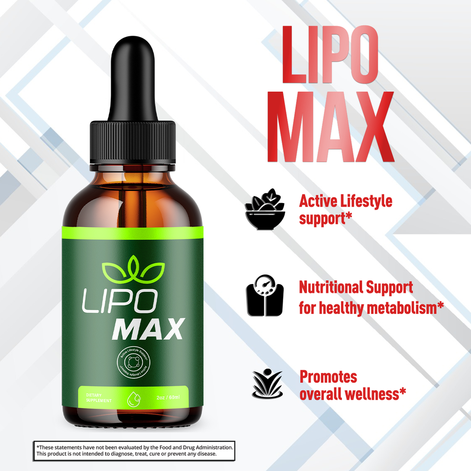 (5 Pack) Lipo Max Drops Advanced Formula Health & Fitness Supplement ...