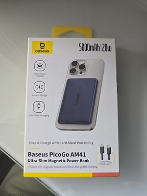 BASEUS Picogo AM41 Power Bank Ultra Slim Magnetic 5000mAh 20W