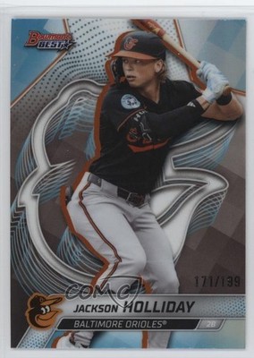 2025 Bowman's Best Aqua Refractor 171/199 Jackson Holliday #32 1u7g