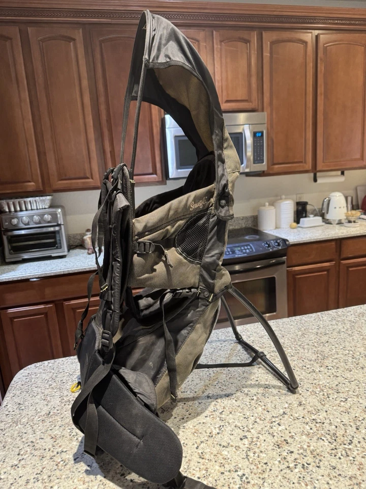 Mochila portadora de senderismo Cross Country Evenflo Snugli con soporte ligera Foto 4 de 4