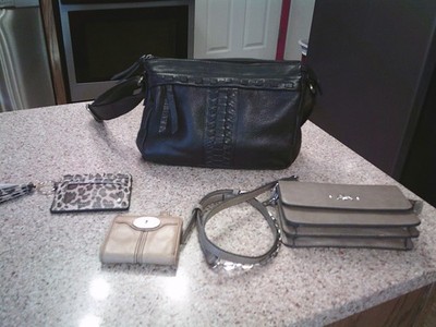 ANNE KLEIN, FOSSIL, GREAT AMERICAN LEATHER WORKS AND UNBRANDED BAGS