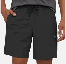 Quiksilver Men's Stretch Comfort Dry Flight Shorts GRAY Medium NWOT