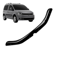 Motorhauben Windabweiser für VW Caddy Steinschlagschutz Schwarz 2010-2015