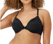 MAIDENFORM One Fab Fit Full Coverage Lace Racerback Bra sz 34B Black