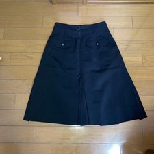 CHANEL Skirt P06484V04683 Size 34 Pocket Black Authentic Made in France Women's