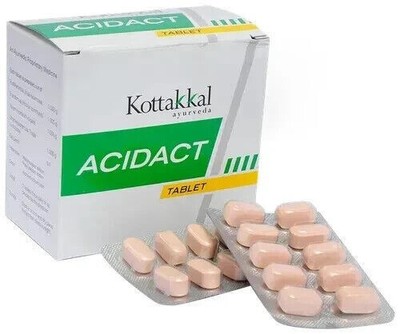 Kottakkal Ayurveda ACIDACT Tablette Hilft bei Magensäure -100 Tabletten
