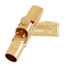 EASTROCK Alto Saxophone Mouthpiece with Cap Gold Plated Metal Mouthpiece for ...