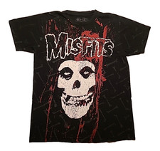 Vtg MISFITS Concert T-Shirt Rock  Rebellion Sz. M WORN ONCE / 230