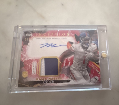 Topps 2024 Inception Football Malik Nabers PPA-MN Provenance Patch Auto /35