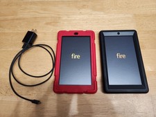 Amazon Fire 7 (7th Gen) 7" 5GB, Wi-Fi Tablet - Black, Red