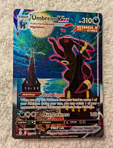 Umbreon VMAX 215/203 Secret Rare Holo Alt Art Full Art Evolving Skies