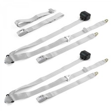JP Wrangler 1987 - 1996 Standard 3pt G/G Retractable Bench Seat Belt Kit - 3 Bel