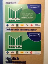 ( 1 ) Orig. Payback Anmeldung „ Marktkauf ”  inkl. 2 Karten - Kennung : 16006379
