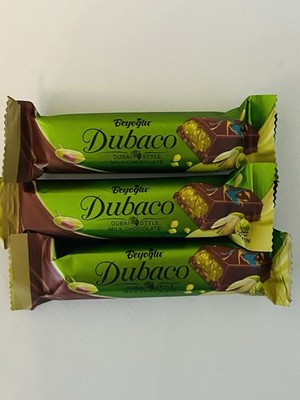LOT OF 3 - BEYOGLU DUBACO DUBAI CHOCOLATE BAR - 35 gr. 1.23oz Each