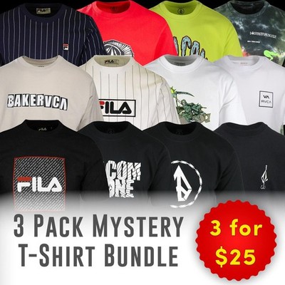 Herren 3er Pack T-Shirts Baumwolle Kurzarm T-Shirts - Größe S & Extra Small
