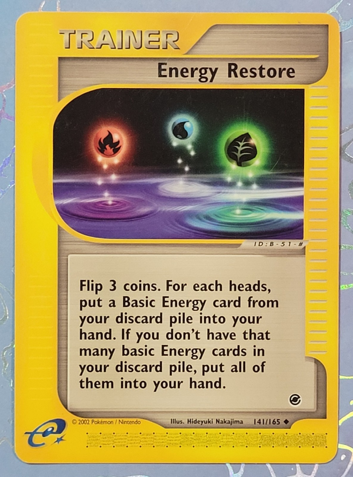 Energy Restore 141/165 Expedition Base Set Pokemon Card VLP