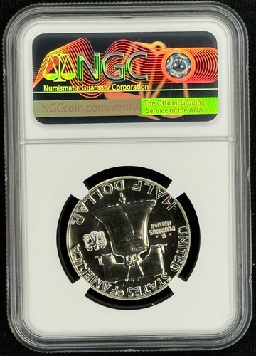 1957 Franklin Half Dollar 50C PROOF NGC PF 68 - Picture 2 of 2
