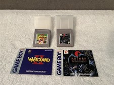 2 Games Nintendo Game Boy Batman: The Animated Series & Wario Land II w Manuals 