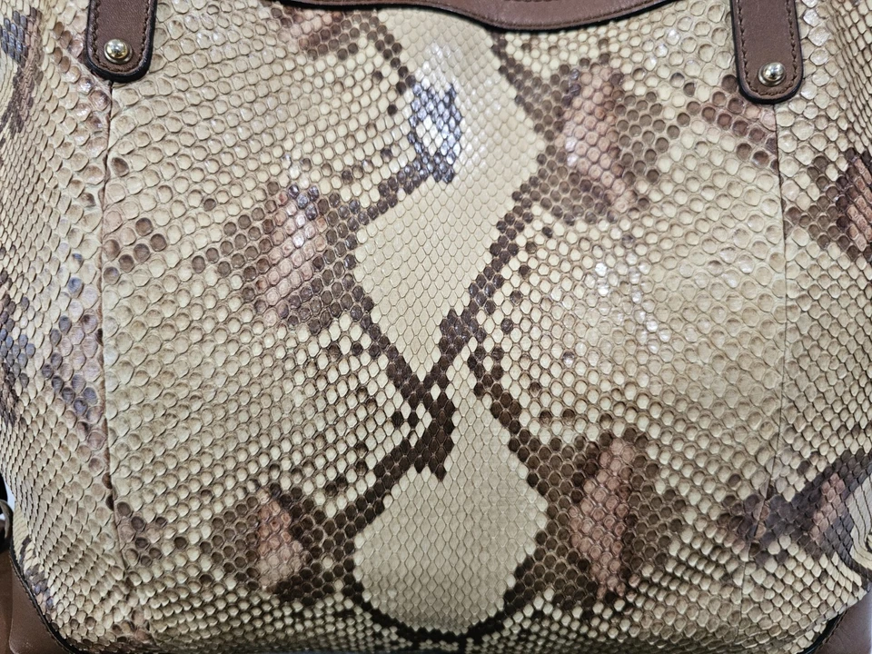 Gucci Python Craft Tote Bag With Pochette And Dustbag - Image 3 of 4
