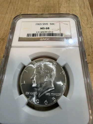 1965 SMS Kennedy Half Dollar NGC MS68 – 40% Silver – High Grade Special Mint Set