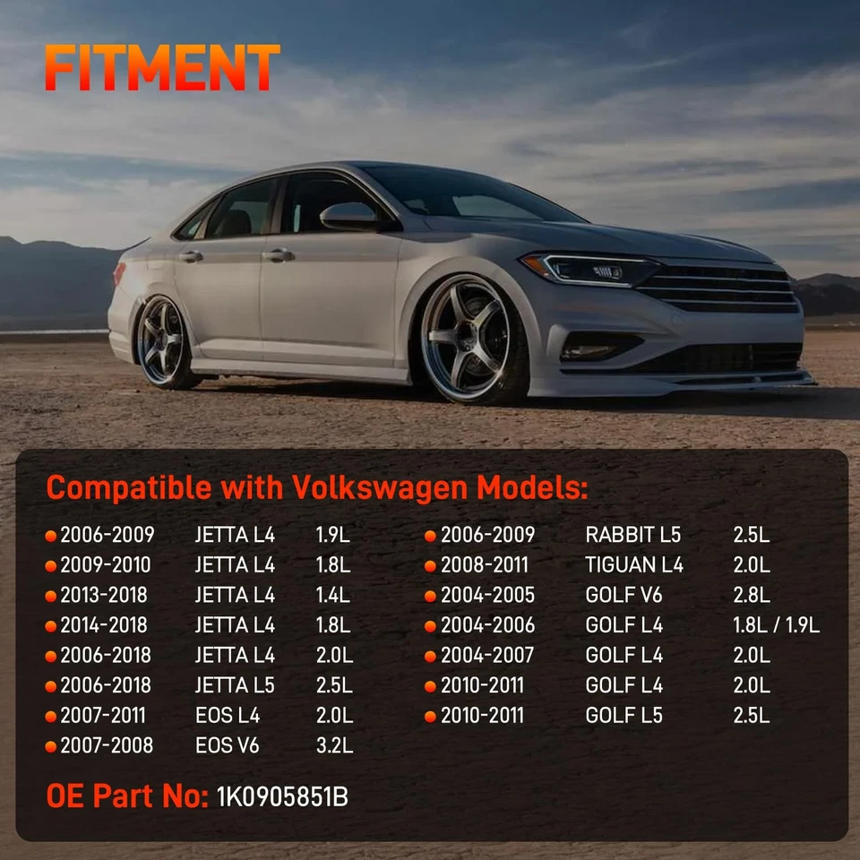 Conjunto de cilindro de bloqueo de interruptor de encendido para VW JETTA 2006-2018 con llave remota Foto 2 de 4