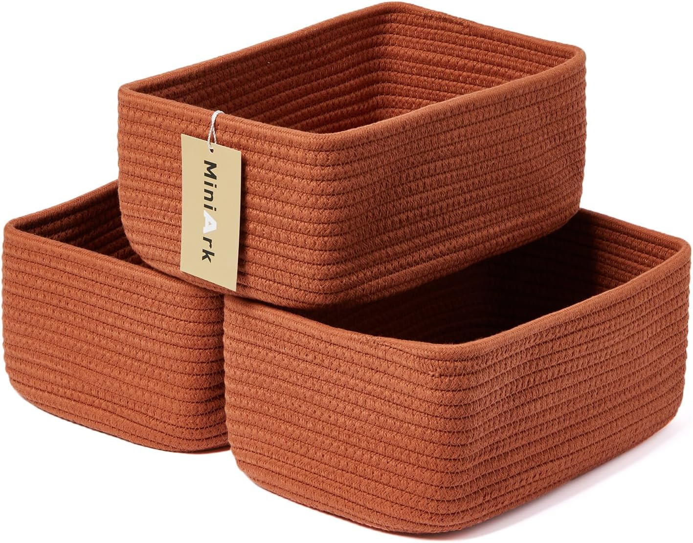 Small Storage Baskets for Organizing | Closet Organizer Bins | Shelf Toy Basket