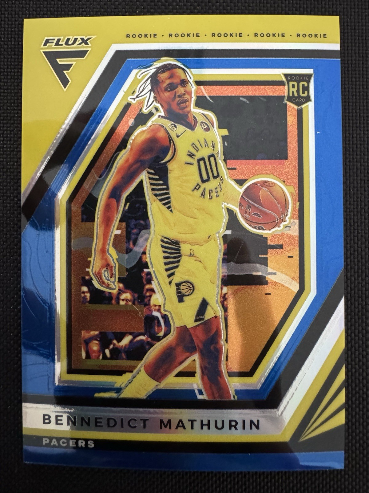 2022-23 Panini Flux - Rookies Bennedict Mathurin #212 Blue Prizm /99 (RC)