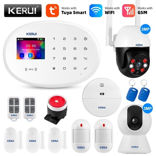 KERUI Tuya Smart WIFI GSM Alarm System Works With Alexa Home Security Wireless D - Picture 19 of 19