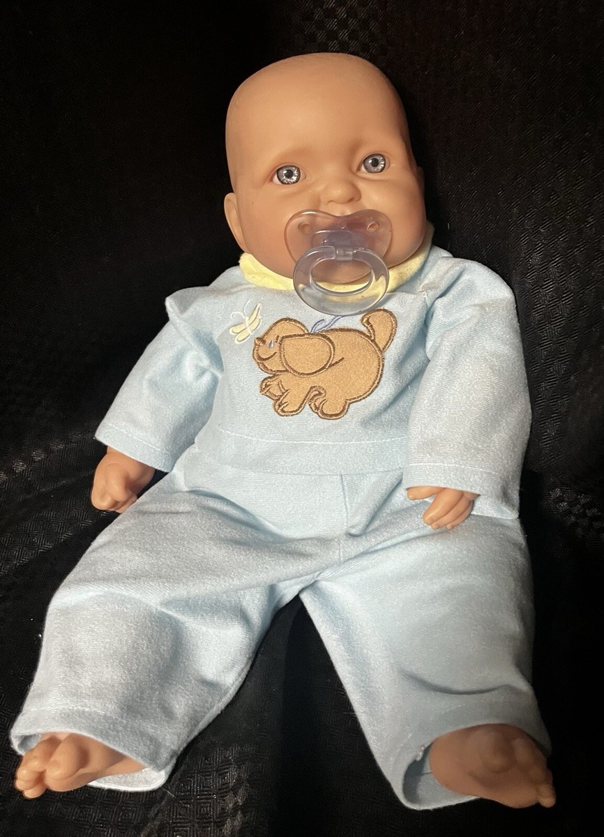 Berenguer Realistic 15” Boy Baby Doll W/Pacifier In Blue