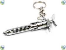 Dental Aspirating Syringe Keychain Dentist Hygienist Student Tech Gift Stainless