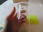 Vintage 10 - MNN Half Pint Clear Glass Milk Bottle 5.50" Tall — photo 3