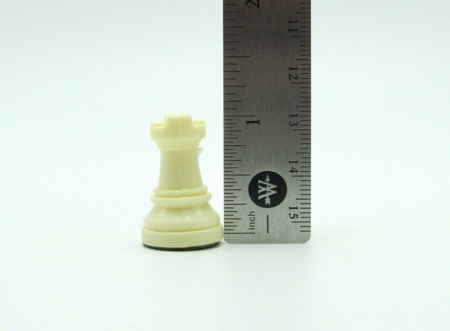 Chess Rook Ivory Tan Plastic Felt Replacement Game Piece Faux Wood